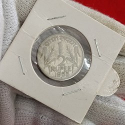 1/2 Half Rs 1955 Year Rare Coin Bombay Mint Good Condition