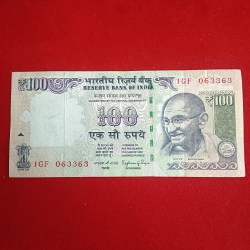 100 Rs Old Rare Error Note Governor Raghuraman G Rajan 2014 Year Good Condition RBI Error Note Sku 14