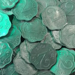 Two Paise Scare Coin 1973 Year Hyderabad Mint Unc Condition 10 Pcs Given