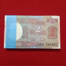 Two Rs Satalite Bundle Gem UNC Condition Reverse 786 Governor RN Malhotra 720601