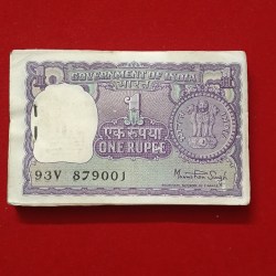 One Rs Big Coin Rare Bundle Finance Minister Manmohan Singh 1977 Year Unc Condition 879001
