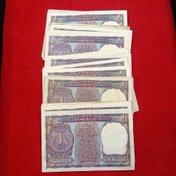 Alternative view of One Rs Big Coin Losse Notes 162 Pcs Given Finace Secretary MG Kaul Gem Unc Condition