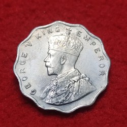 Alternative view of ONE ANNA GEORGE V COPPER NICKEL 1935 BOMBAY MINT