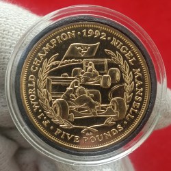 Elizabeth Five Pounds World Champion Isle of Man 1992 Year Proof Coin