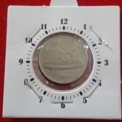 50 Paise FSS 1" o Clock Error Coin 2001 Year Noida Mint RBI Mistake Coin