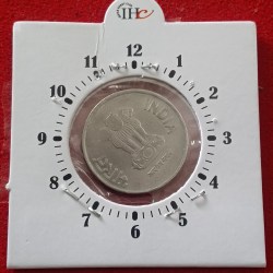 Alternative view of One Rs FSS 11'o Clock Error Coin 2016 Year Calcutta Mint RBI Mistake Coin