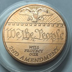 Alternative view of Liberty 999 Pure Copper Medallion 1AVDP Oz 28.3gms