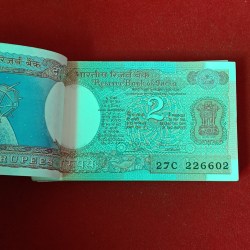 Alternative view of Two Rs Old Rare Satalite Bundle Governor S.Venketraman Reverse 786 Gem Unc Condition 226601