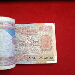Alternative view of Two Rs Old Rare Satalite Bundle Governor RN Malhotra Gem Unc Condition 796201
