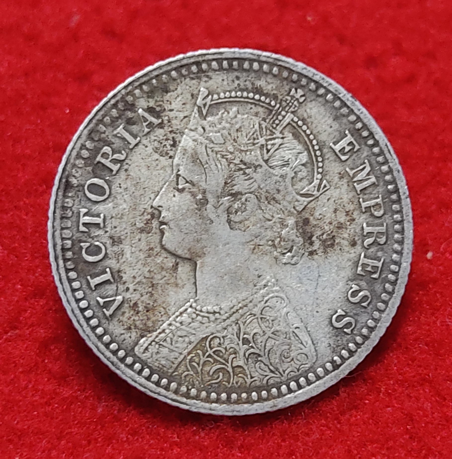 1/4 RUPEE VICTORY EMPRESS 1898 CALCUTTA MINT - Image 2