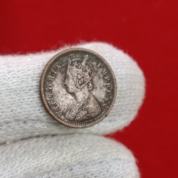 Victoria Empress 1/12 Anna Copper 1886 Year Bombay Mint British of India