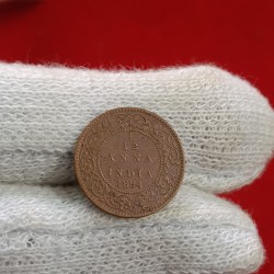Victoria Empress 1/12 Anna Copper 1894 Year Calcutta Mint British of India