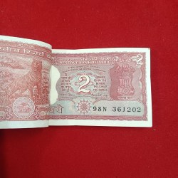 Alternative view of Two Rs Rare Tiger Bundle Governor Manmohan Singh Unc Condition 361201