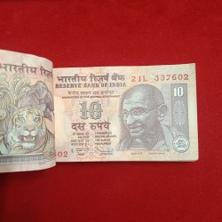 Alternative view of Ten Rs Old Bundle Reverse 786 Governor D.Subaraw 2010 Year Gem Unc Condition 337601