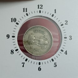 Alternative view of Twenty Five Paise Copper Nickel 3"o Clock Error Coin 1986 Year Calcutta Mint RBI Mistake Coin