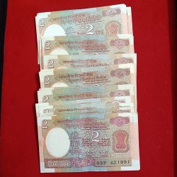 Two Rs Satalite Issue Notes 226 Pcs Mix Governors Unc Condition Republic of India