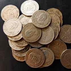 Alternative view of Republic India Denominaton 2₹ Metal copper nickel Backside all life is yoga Shri Arvind 50 piece given Same and similar piece available