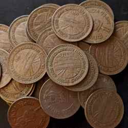 Alternative view of Republic India Denominaton 1₹ Metal copper nickel Backside of commonwealth parliamentary conference 25 piece given Same and similar piece available