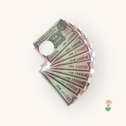 Re 1 India Banknote 011101 to 099909 Gem Unc Unique and Rare 9 Note set Telescope Issue