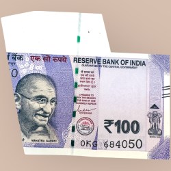Rs 100 India Banknote Butterfly Extra Paper Error Unique and Rare