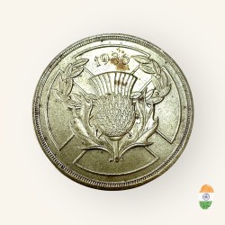 Alternative view of United Kingdom 2 Pound Issue Queen Elizabeth Very Unique and Rare