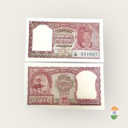 B1 Rs 2 India Banknote Signature Series Signed by B Ramarau Gujarati 1st issue GEM Unc prefix C Unique and Rare