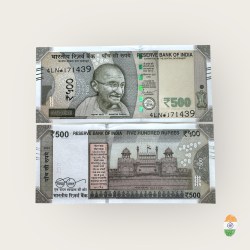 IS Rs 500 India Banknote Star Replacement Latest Issue 4LN Inset K 2024 Signed By Shakti kant Das