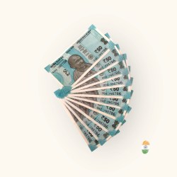 Rs 50 India Banknote Holy Serial Number 785786 10 note set Gem Unc Unique and Rare