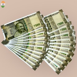 Rs 500 India Banknote Low Serial Twin Set 000001 To 000010 Unique and Rare Same Number Same Prefix