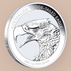 Australian Wedge tailed Eagle 2022 1oz Silver Bullion Coin Ultra Unique and Rare Very Limited Mintage