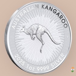 Alternative view of 2025 1 oz Australian Silver Kangaroo Coin Silver Coin Ultra Unique and Rare Very Limited Mintage