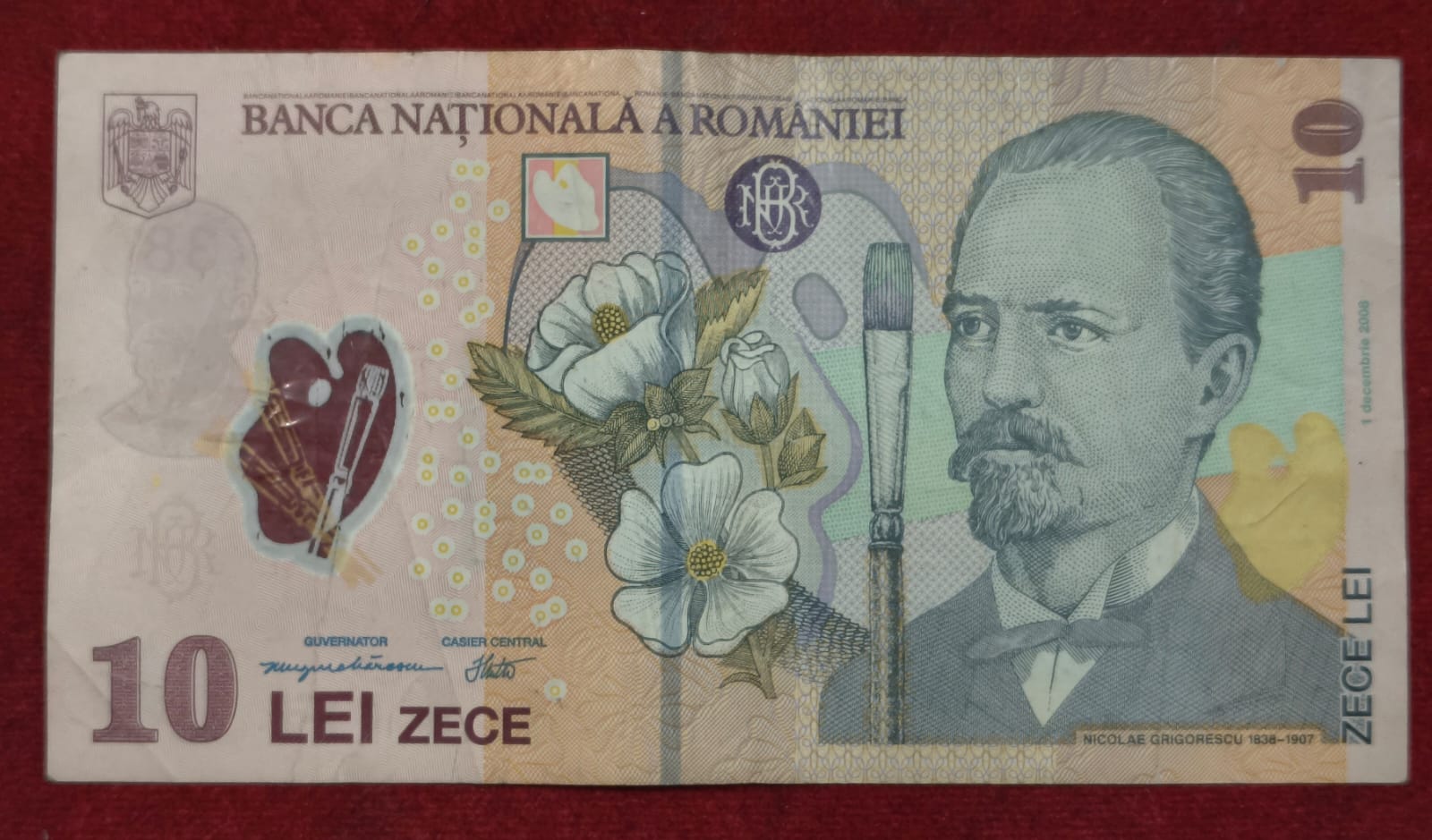 Roumanie 10 Lei RARE NOTE POLYMER