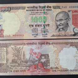 1000 Rupees Governor Y.b.reddy ( R Insert 2006) Rare Top Condition Rare Note