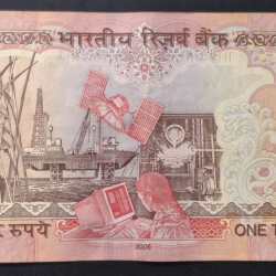 Alternative view of 1000 RUPEES GOVERNOR Y.B.REDDY ( PLAIN INSERT 2006) RARE TOP CONDITION RARE NOTE