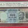 100 RUPEES NOTE BIMAL JALAN FANCY NUMBER "500000" WITH GRADING PMCS 30 GRADE - Image 2