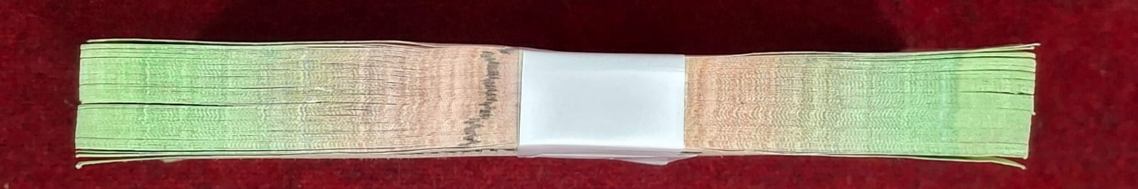 5 RUPEES GANDHI GOVERNOR D.SUBBARAO RARE ( 100 NOTE) SERIAL PACKET WITH DOUBLING NUMBER 553553 - Image 4