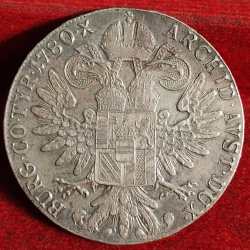 Alternative view of Austrian Empire 1 Thaler - Maria Theresia Posthumous 1780 Silver Weight 28.0668 g Extermaly rare coin #A-447