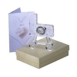 British Virgin Islands 2013 5$ Newborn Baby in hands 1/2 Oz Silver Proof Coin