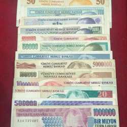 16 different Turkey all different denomination rare ( 17 note set)