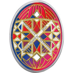 Alternative view of 2018 – Happy Easter Proof Silver Coin 500 Francs Cameroon beautiful set