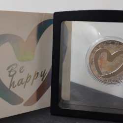 Be Happy 1 oz Proof Silver Coin 1000 Francs CFA Cameroon 2019 box pack proof set mintage only 999 set