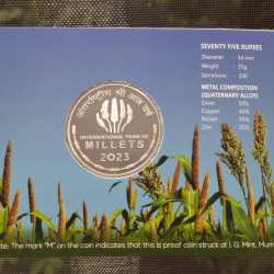 Alternative view of INTERNATIONAL YEAR OF MILLETS 2023 (PROOF SET) MUMBAI MINT