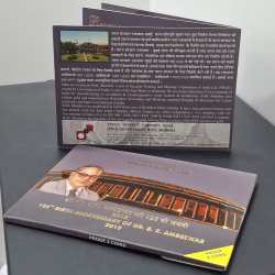 125TH BIRTH ANNIVERSARY OF B.R. AMBEDKAR 2015 RARE 2 COINS (PROOF SET) MUMBAI MINT