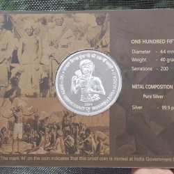 Alternative view of 150TH BIRTH ANNIVERSARY OF BHAGWAN BIRSA MUNDA JI 2024 RARE (PROOF SET) MUMBAI MINT