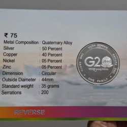 Alternative view of INDIA'S G20 PRESIDENCY 2023 RARE (PROOF SET) KOLKATA MINT