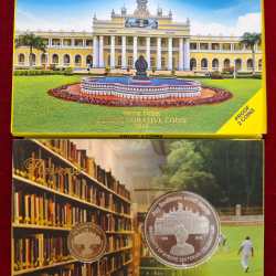 UNIVERSITY OF MYSORE CENTENARY CELEBRATIONS 2016 RARE 2 COINS (PROOF SET) MUMBAI MINT