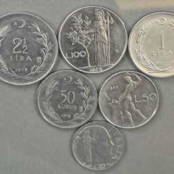 TURKEY 6 DIFFERENT DENOMINATION RARE( 6 PCE SET ) COIN # A-473