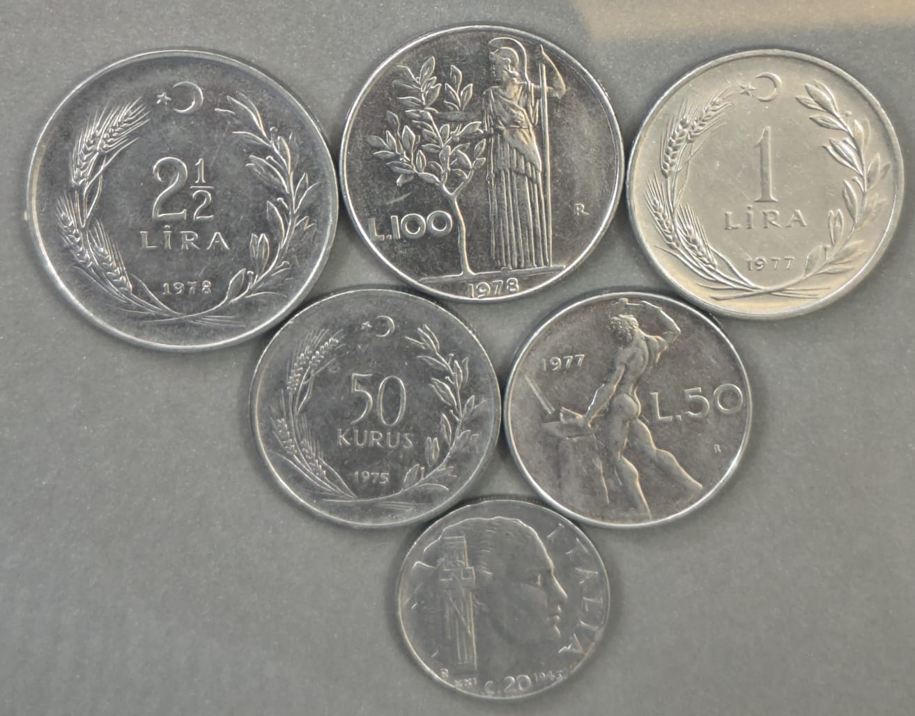 TURKEY 6 DIFFERENT DENOMINATION RARE( 6 PCE SET ) COIN # A-473