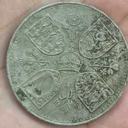 Alternative view of United Kingdom 5 Shillings 1953 - Elizabeth II Coronation RARE COIN #A-478