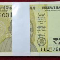 (786001-786100) 20 RUPEES GOVERNOR SHAKTIKANT DAS RARE ( 100 NOTE ) FANCY SERIAL PACKET GEM UNC